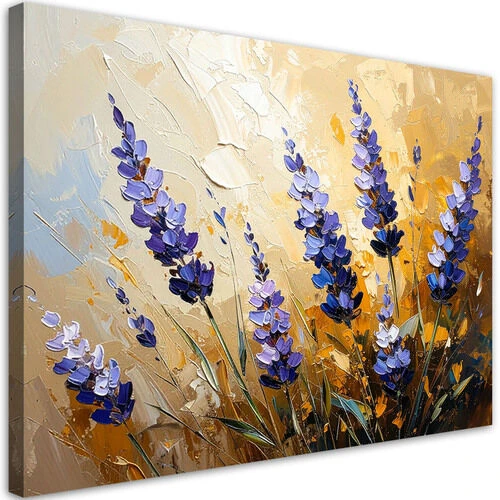 Lerretsbilde, Lavendelblomster