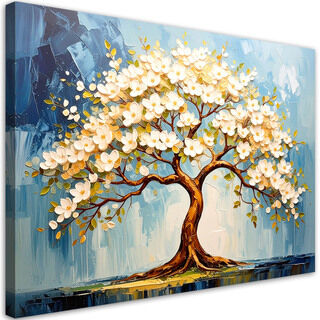Lerretsbilde, Livets tre blomstrende grener