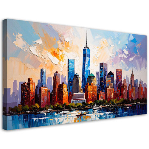 Lerretsbilde, Kontorer New York Manhattan