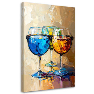 Lerretsbilde, Cocktailglass