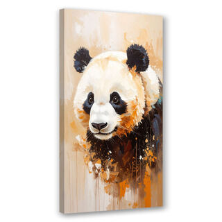 Lerretsbilde, Panda dyr malt