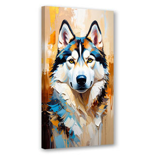 Lerretsbilde, Siberian husky Hund Dyr