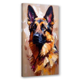 Lerretsbilde, Schäferhund Hund Dyr