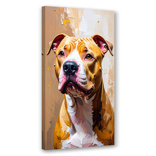 Lerretsbilde, Pitbull Hund Dyr