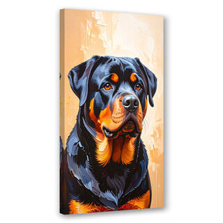 Lerretsbilde, Rottweiler Hund Dyr