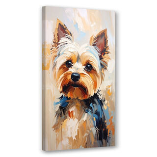 Lerretsbilde, Yorkshire terrier Hund Dyr