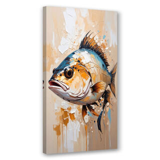 Lerretsbilde, Havfisk beige