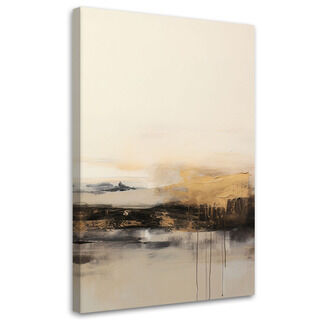 Lerretsbilde, Modern Abstraksjon Beige - (40x60)