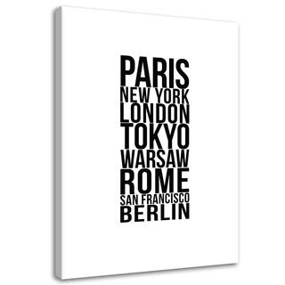 Lerretsbilde, Paris London Tokyo