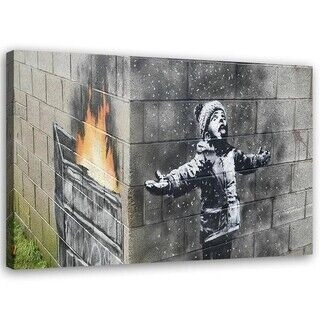 Lerretsbilde, Port Talbot gutt Banksy veggmaleri