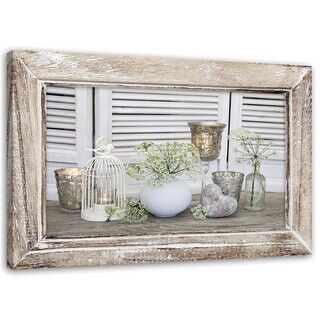 Lerretsbilde, Stilleben Shabby Chic