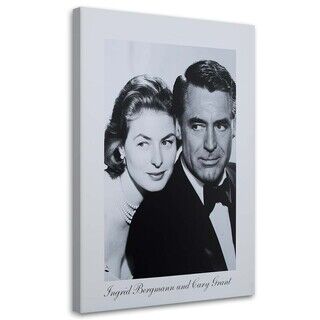 Lerretsbilde, Ingrid Bergmann og Cary Grant