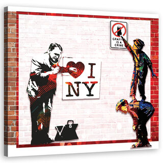 Lerretsbilde, Banksy og kjærlighet New York