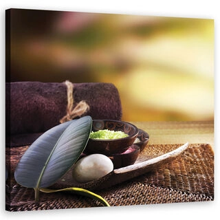 Lerretsbilde, Zen Spa planter