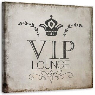 Lerretsbilde, VIP-lounge-bokstaver