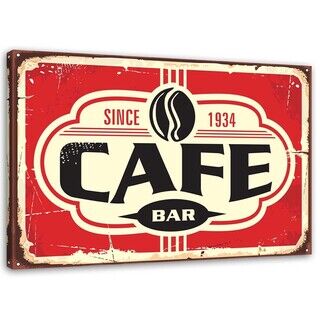 Lerretsbilde, Retro kaffebar