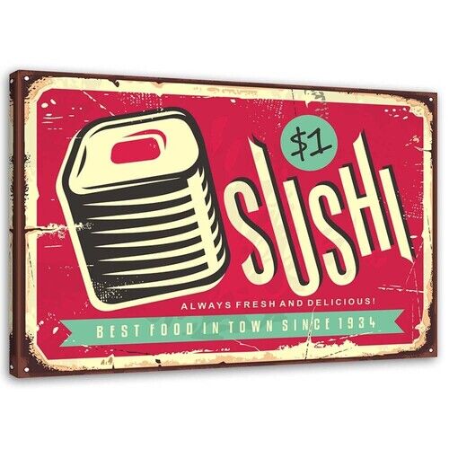 Lerretsbilde, Retro sushi