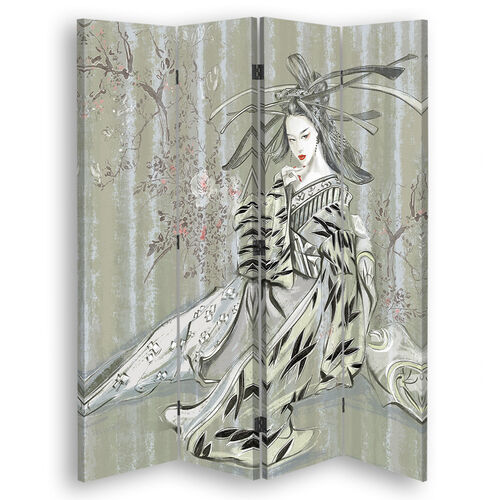 Romdeler Dobbeltsidig, Tradisjonell japansk geisha - (145x170)