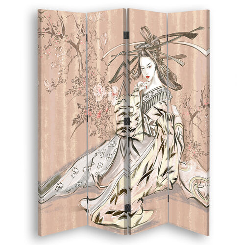 Romdeler Dobbeltsidig, Tradisjonell japansk geisha - (145x170)