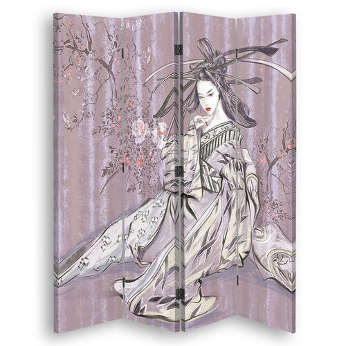 Romdeler Dobbeltsidig, Tradisjonell japansk geisha - (145x170)