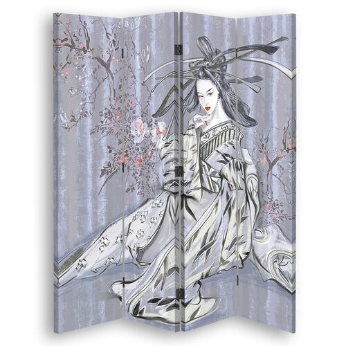 Romdeler Dobbeltsidig, Tradisjonell japansk geisha - (145x170)