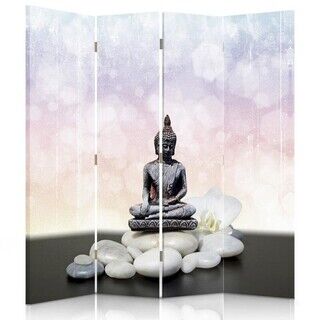 Romdeler Dobbeltsidig, Zen Buddha-stein - (145x170)