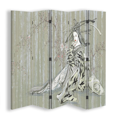 Romdeler Dobbeltsidig, Tradisjonell japansk geisha - (180x170)