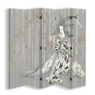 Romdeler Dobbeltsidig, Tradisjonell japansk geisha - (180x170)