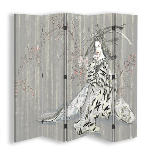 Romdeler Dobbeltsidig, Tradisjonell japansk geisha - (180x170)