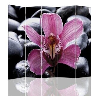 Romdeler Dobbeltsidig, Zen Flower Pink - (180x170)