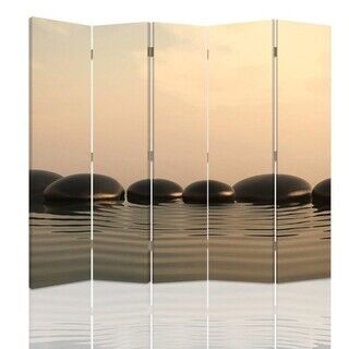 Romdeler Dobbeltsidig, Zen Stones Water - (180x170)