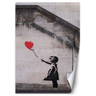 Fototapet, Banksy jente med ballong