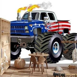 Fototapet Amerikansk Monstera Truck