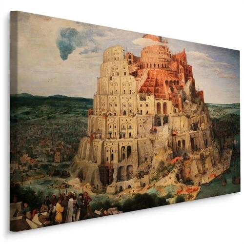 Lerret Pieter Bruegel The Tower Of Babel Reproduksjon