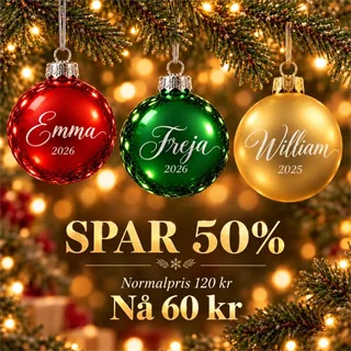 JULEKULER MED NAVN
