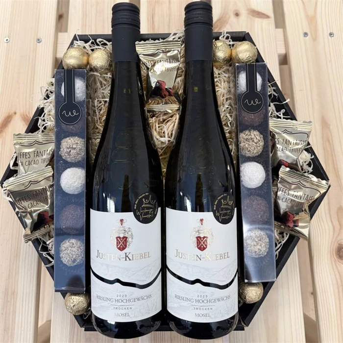 Gavekurv til mor med lys og tekst