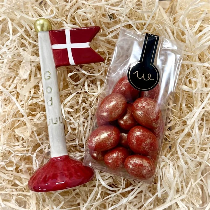 Gavekurv til mor med lys og tekst