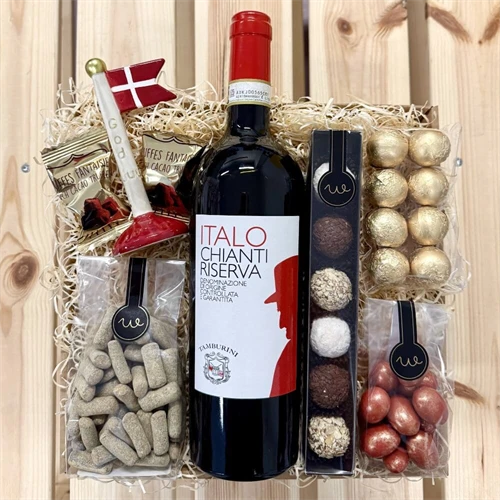 Gavekurv til mor med lys og tekst