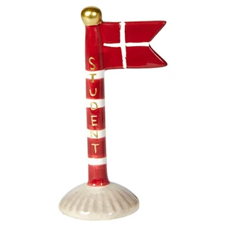 Flagg Student rød H: 14 cm