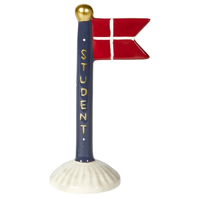 Flagg Student blått H: 14 cm