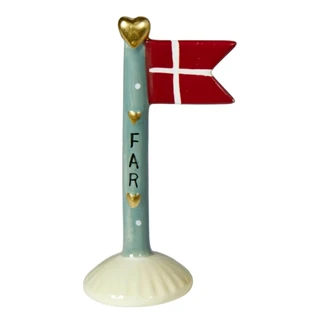 Flagg Sort/grønn H: 14 cm