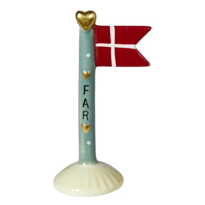 Flagg Sort/grønn H: 14 cm