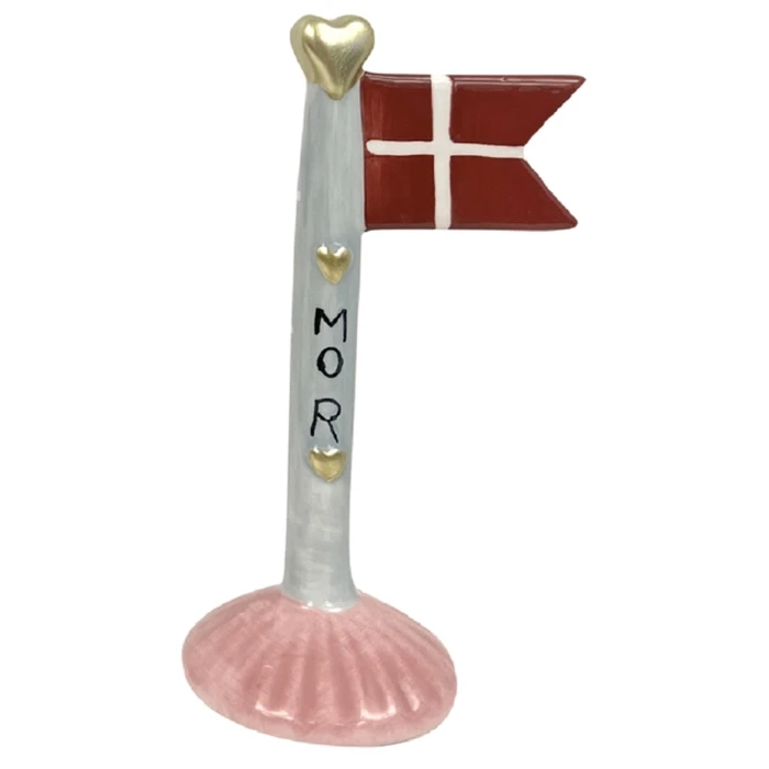 Flaggmor H: 14 cm keramikk