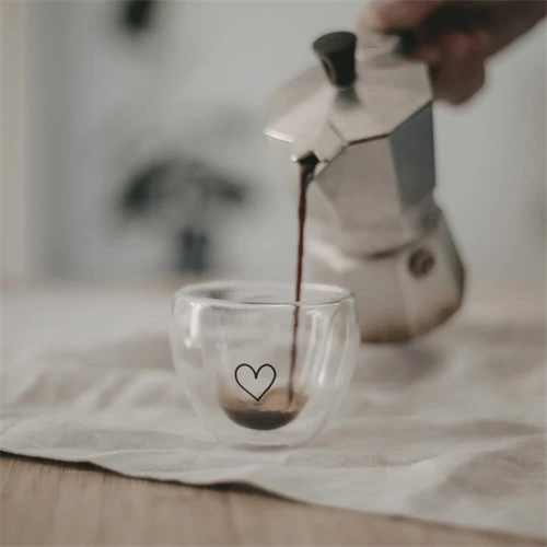 Espressokopp hjerte