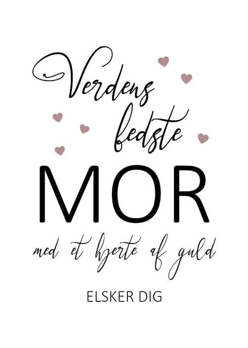 Min/vår mor - Plakat