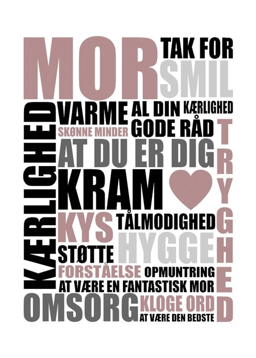 Kaffe med hjertemønster - Akvarell Plakat 