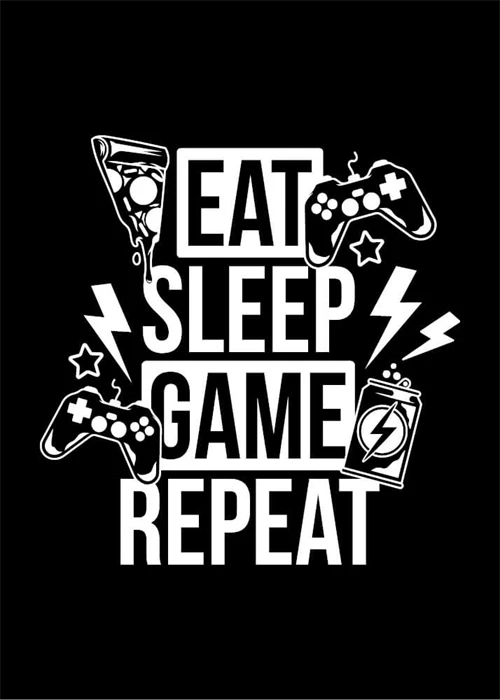 Gaming plakat Eat, sleep, game, repeat