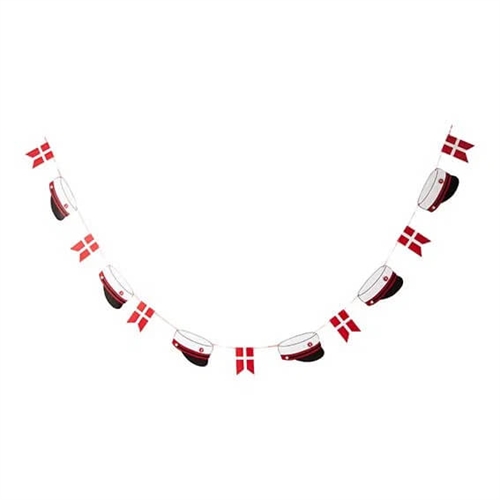 Rød studentgirland