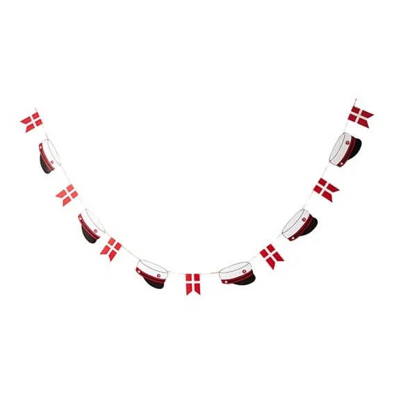 Rød studentgirland
