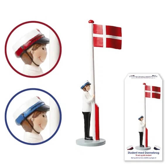 Blå Studentlue Telysholder